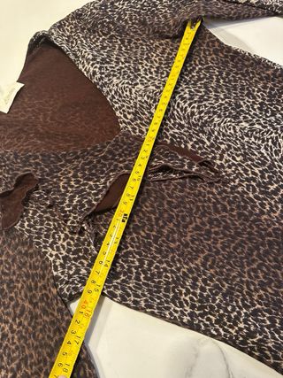 Maglia vintage leopardata a maniche lunghe
