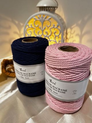 2 unidades Cordão algodão 400g 4mm