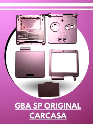 Carcasa GBA SP Rosa Original con Tornillos