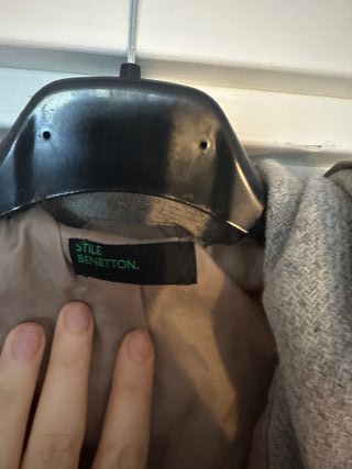 Cappotto Benetton Beige con Cappuccio - Taglia 44