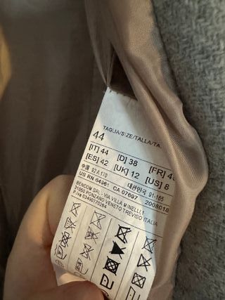 Cappotto Benetton Beige con Cappuccio - Taglia 44