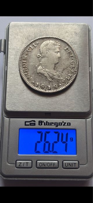 8 Reales 1818 (MBC-) Guadalajara Fernando VII