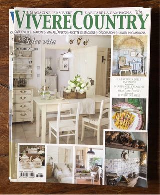 Quattro riviste vivere country + una country chic