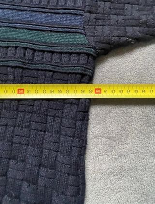 Maglione Oversize intrecciato Blu taglia unica