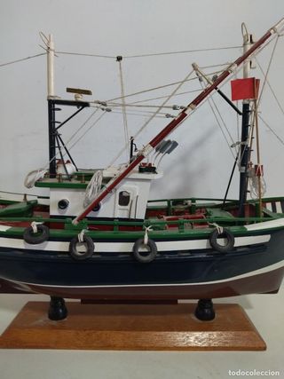Maqueta Barco Pesquero Madera