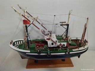 Maqueta Barco Pesquero Madera