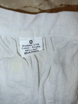 Traje Casera Niña Talla 0