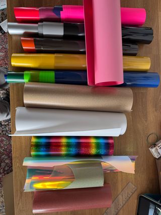 Rollos Vinilo Termo-adhesivo Cricut y VintexTEXTIL