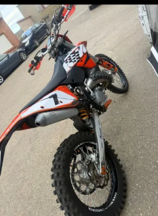 KTM 125 Motocross Naranja/Blanca
