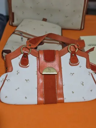 Lote 4 Bolsos Petusco Cuero Genuino