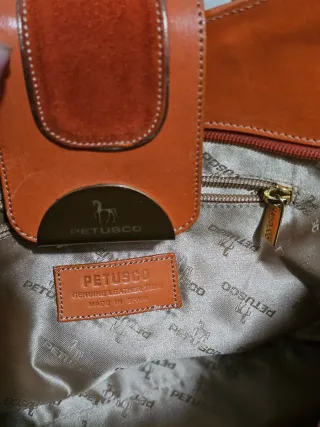 Lote 4 Bolsos Petusco Cuero Genuino