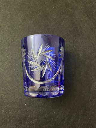 Juego 6 Vasos Cristal Multicolor Hand made
