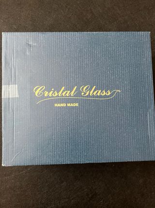 Juego 6 Vasos Cristal Multicolor Hand made