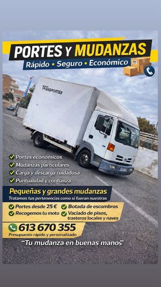 Portes y mudanzas alicante y todo españa