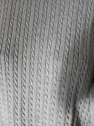 Jersey de punto gris talla M