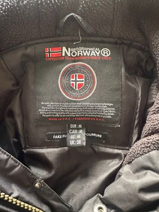 Abrigo Geographical Norway Negro