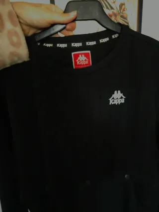 Vestido Kappa Negro Manga Larga