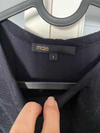 Top Maje negro talla XS