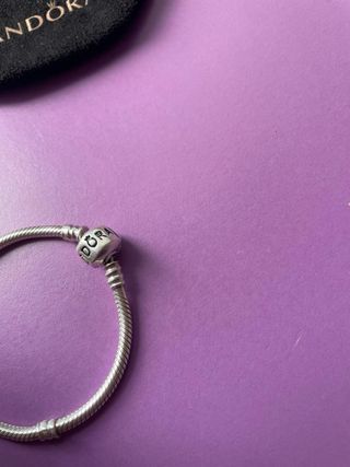 Pulsera Pandora Plata con Bolsa Negra