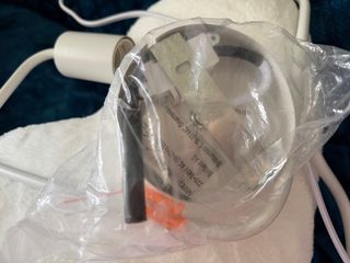 Base lámpara techo blanca