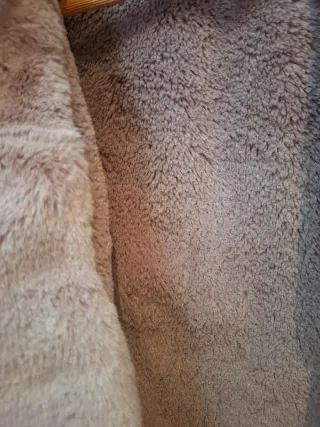 Cazadora polipiel forrada rosa