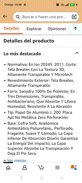 ZAPATO SEGURIDAD COFRA PETRI SPI Talla 42