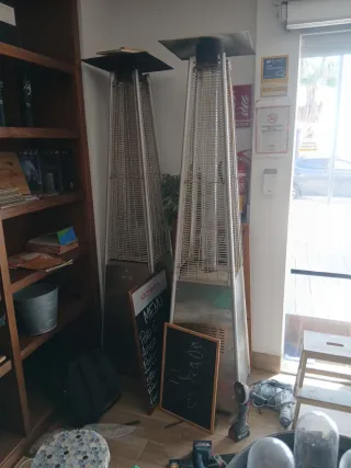 Calentadores para terraza de restaurante