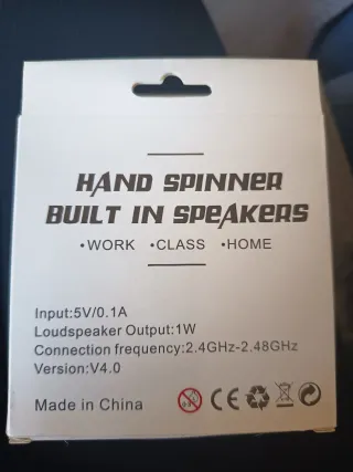 Spinner con altavoz Bluetooth 3 colores