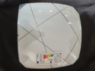 Plafoniera in vetro design geometrico