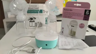 Sacaleches eléctrico y bolsas leche materna
