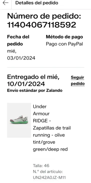 Zapatillas trail Under Armour RIDGE Talla 46