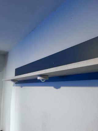 Cama nido con 2 colchones, somier y estantería