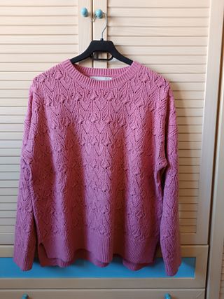 Jersey Sfera punto calado rosa Talla L