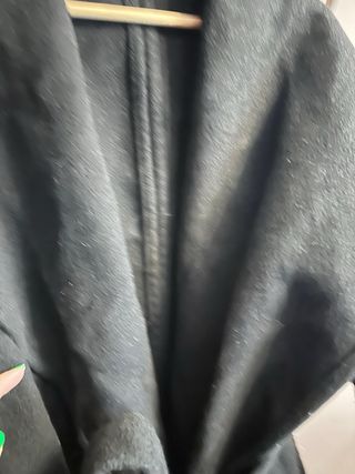 Abrigo Mango Negro Talla S