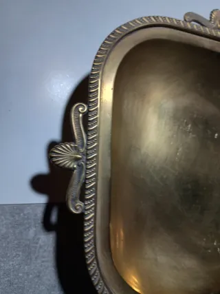 Frutero antiguo bronce