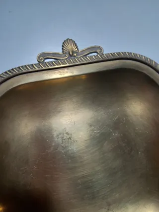 Frutero antiguo bronce