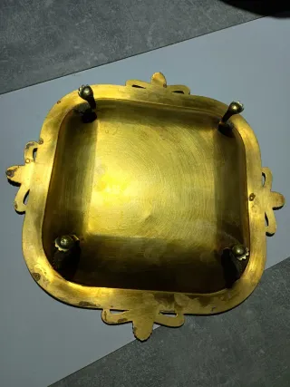 Frutero antiguo bronce