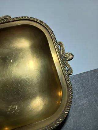 Frutero antiguo bronce