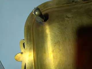 Frutero antiguo bronce