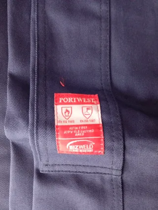 Pantalón ignífugo Portwest soldador