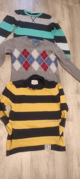 Lote 3 jerseys niño 8 años