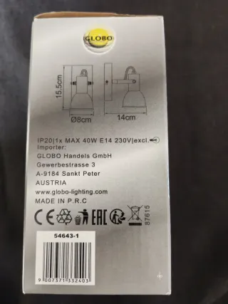 Faretto metallo nero