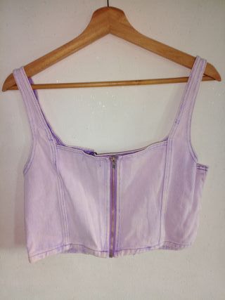 Top Boohoo rosa/morado