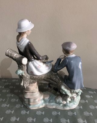 Lladro 4913 Lección en el campo
