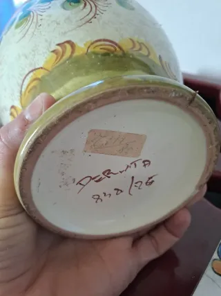 Vaso Deruta vintage anni '70