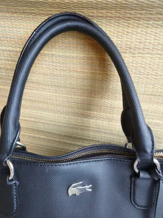 Borsetta Lacoste nera tessuto tecnico