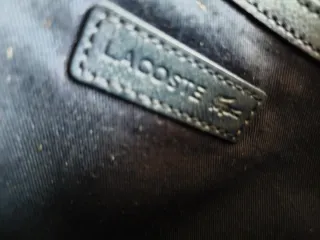 Borsetta Lacoste nera tessuto tecnico