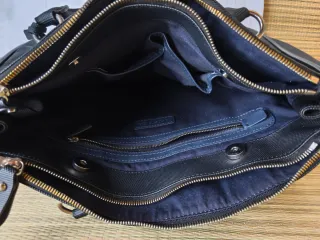 Borsetta Lacoste nera tessuto tecnico