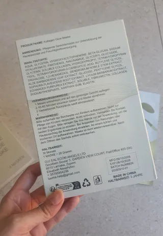 10x Luuma Mascarillas Faciales Colágeno