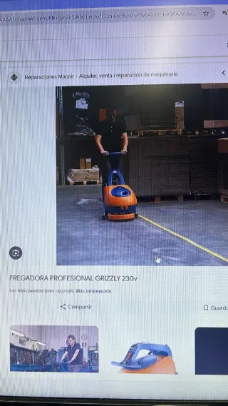 Fregadora Profesional Grizzly 230v